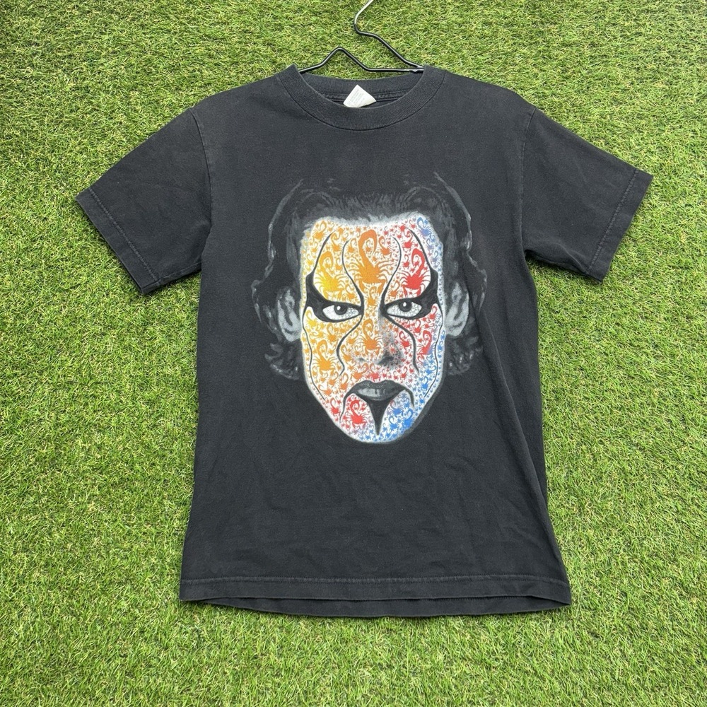 Vintage Sting Wrestling Shirt Mens Small Big Face Logo WCW NWO Tribal y2k Grunge